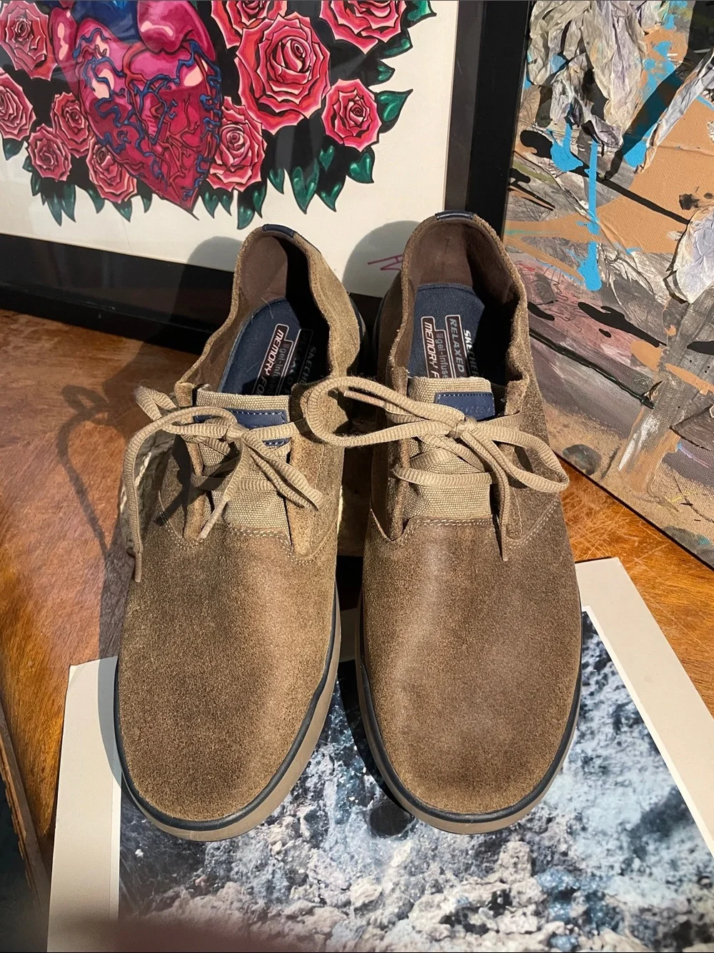 Skechers Brown Suede Chukka Lace-Up Boots